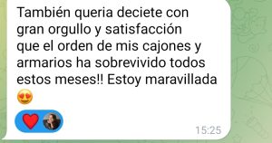 Opinión alumna programa ordena tu casa y se feliz.2